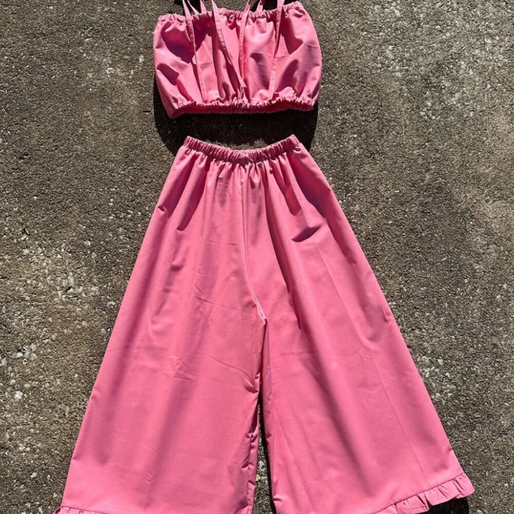 Solsister Second Hand- Pink Top and Pant Set